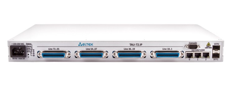 Абонентский VoIP-шлюз TAU-72.IP (72 FXS)
